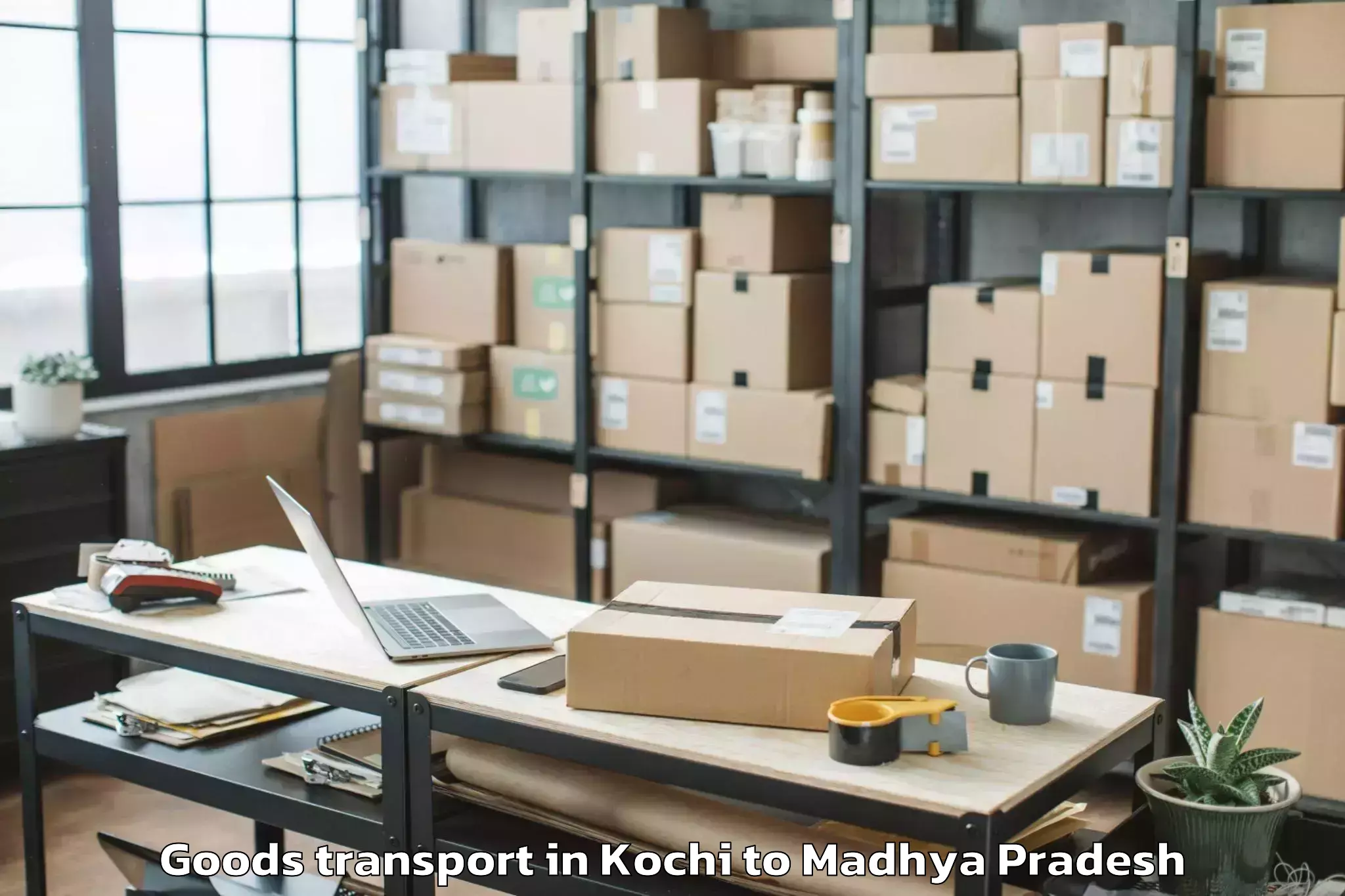 Top Kochi to Raghogarh Vijaypur Goods Transport Available